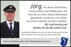 Zeitung Anzeige Tambourcorps Verne von Jörg Schäfers