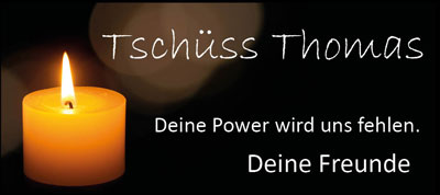 Zeitung Anzeige von Thomas Werning