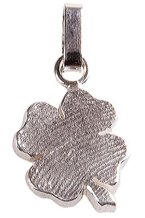 Fingerabdruck-Anhänger Kleeblatt